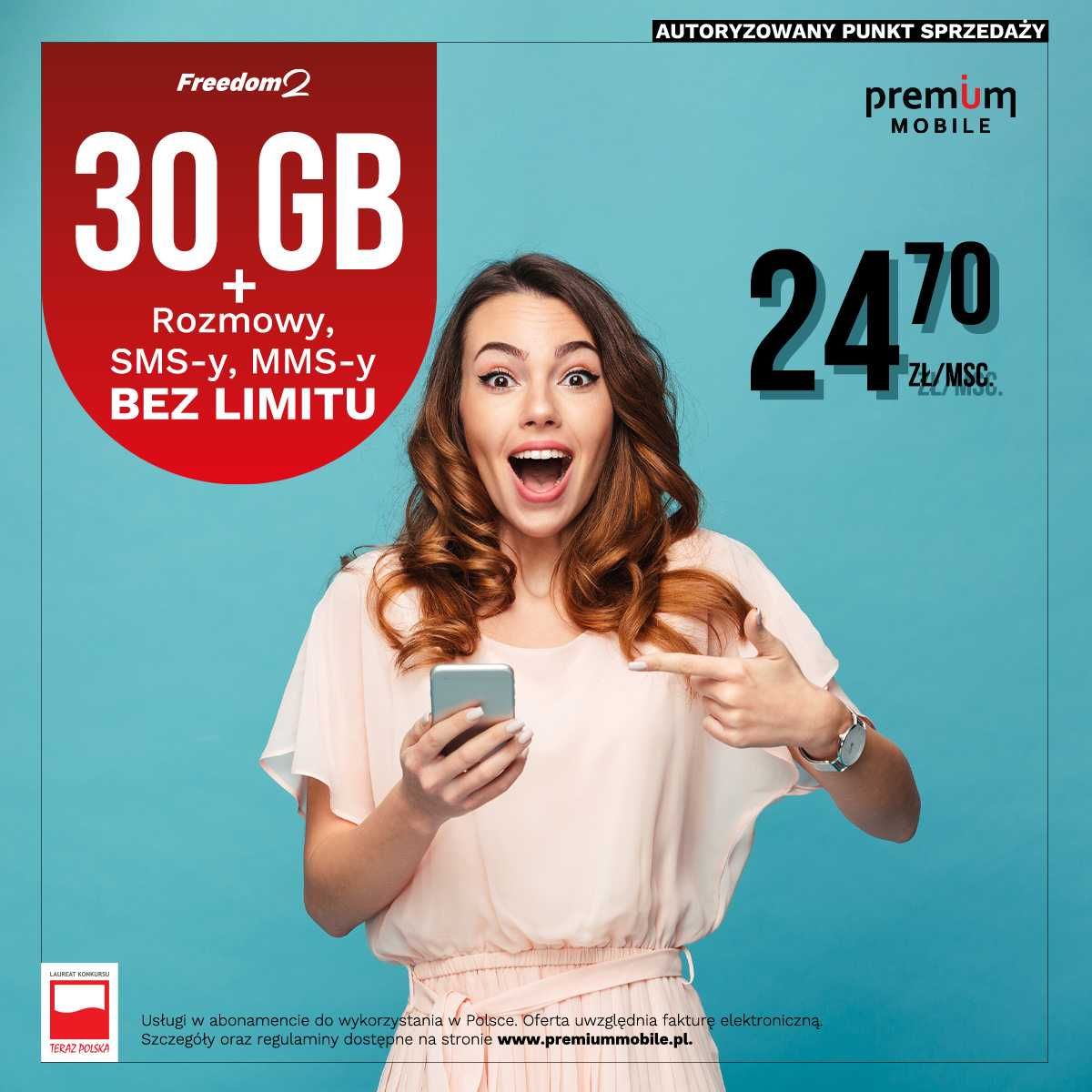 PREMIUM MOBILE Najtańszy Abonament NO LIMIT !