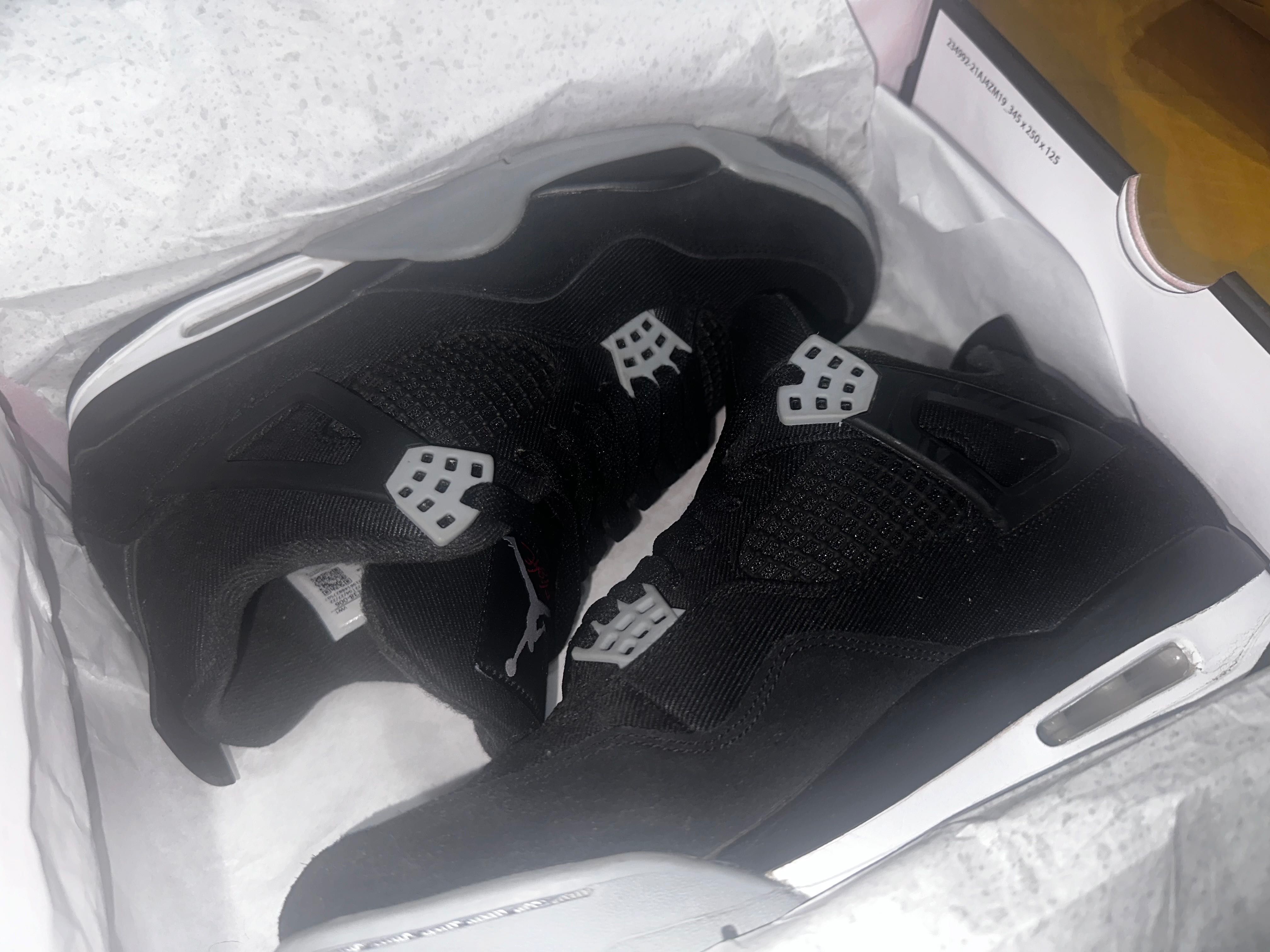 Jordan 4 retro se black canvas