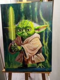 Mistrz Yoda star wars obraz nowy 50x70