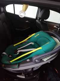 Cadeira auto marca Maxi Cosi modelo baby car seat coral 360 cor verde