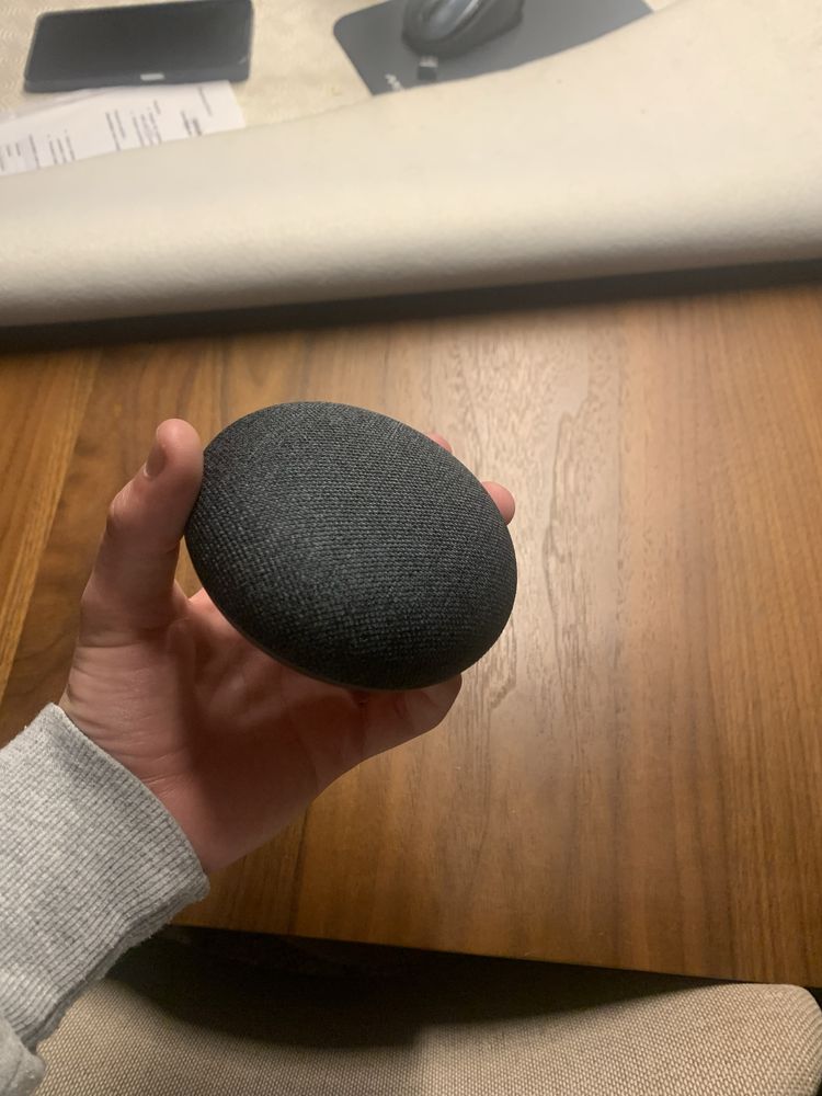Coluna Som Inteligente Google Nest Mini 1ª Geração Preto