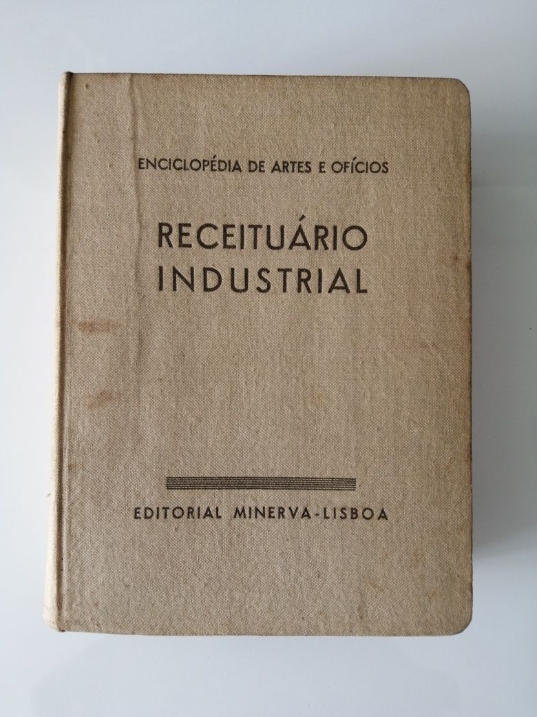 Receituário Industrial de 1943 - Livro Raro