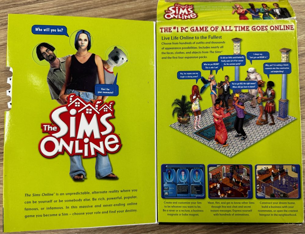 The Sims Online Big box Jedyna w Polsce Unikat dla kolekcjonerów