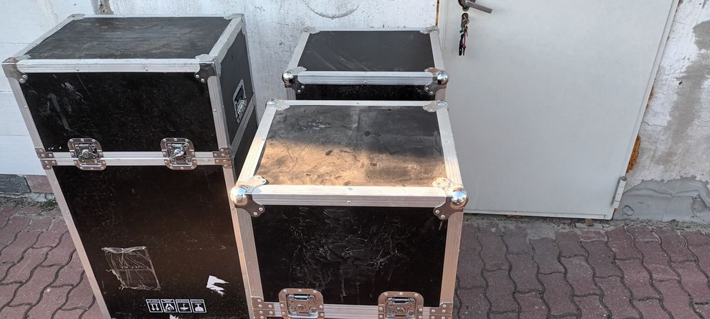 Skrzynki, case, walizk transportowe 3 szt