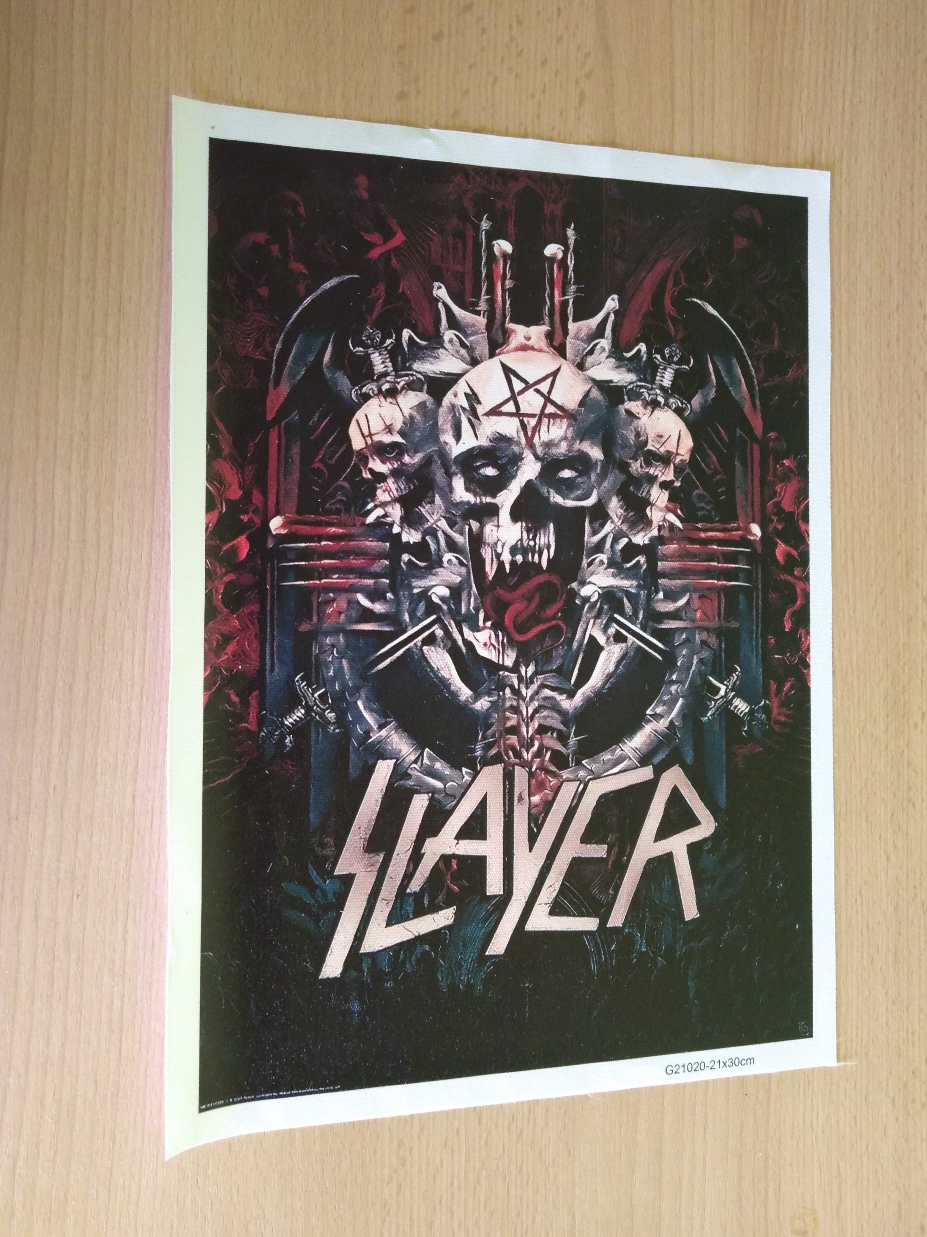 plakat zespołu muzycznego slayer