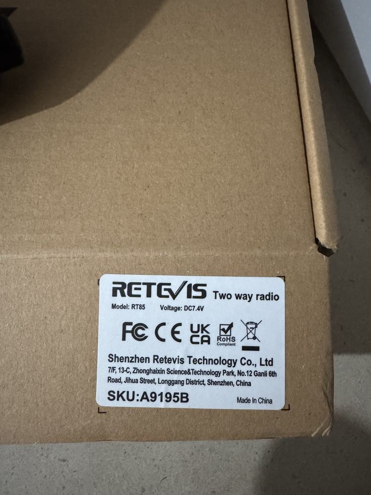 Radio Retevis RT85