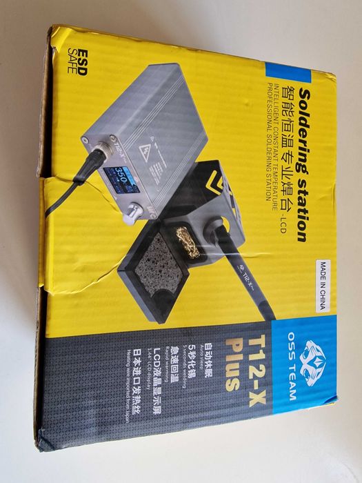 Stacja Lutownicza OSS T12-X PLUS Lutownica Cyfrowa NOWA! +Akcesoria
