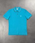 Поло C.P. Company Stretch Piquet Regular Striped Collar Polo Shirt Pea