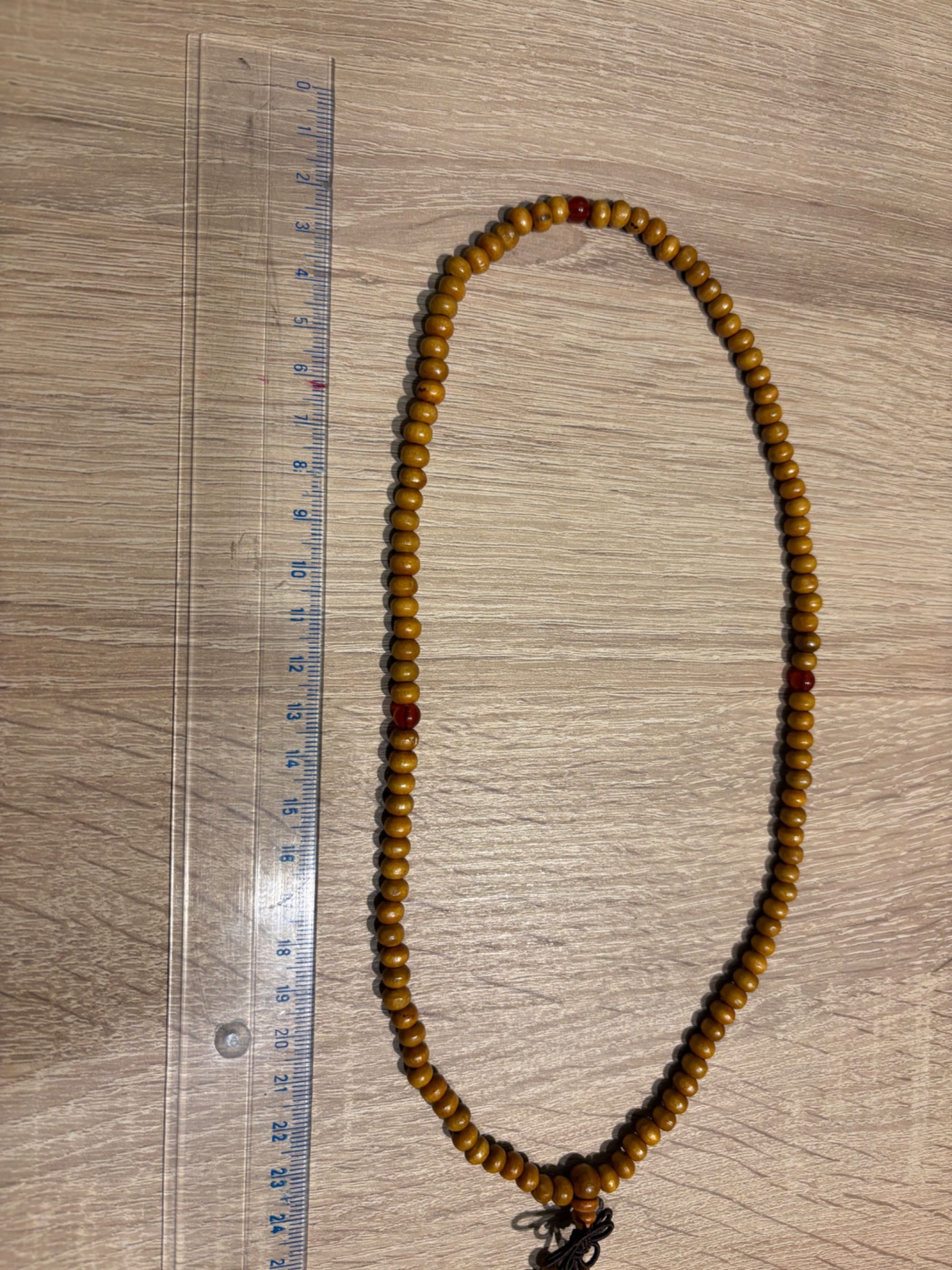 Mala pomarańczowy różaniec buddyjski sznur modlitewny 108 mała