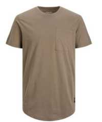 T-shirt męski bawełniany brązowy beżowy Jack&Jones XS