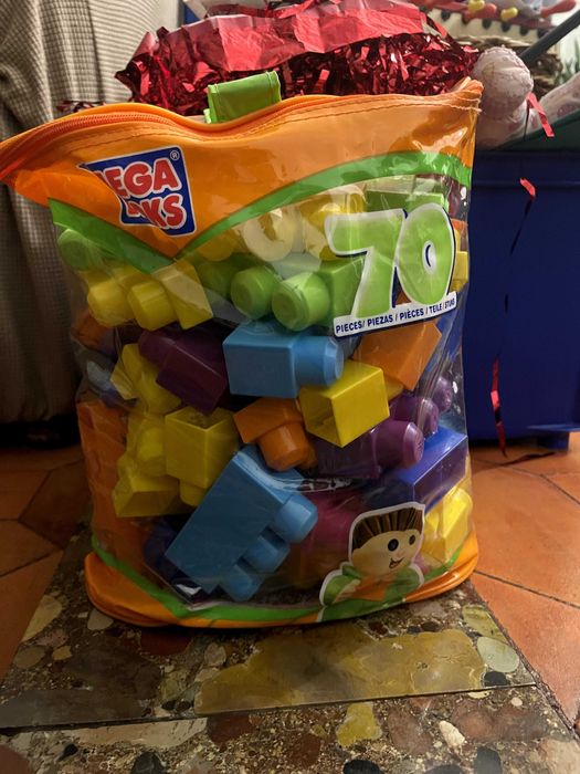 Lego para crianças em peças grandes Mega Bloks