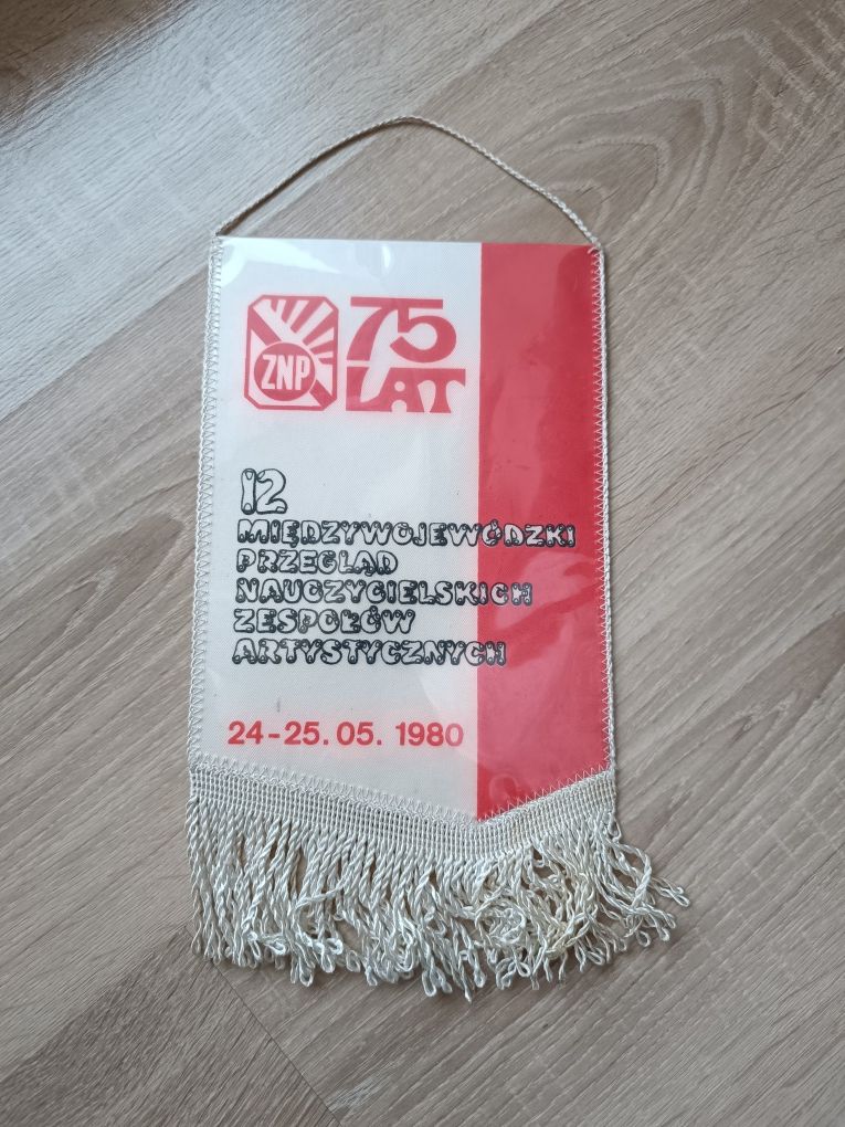 Proporczyk Dni Jasła 1980 75 lat ZNP 12 przegląd zespołów artystyczny