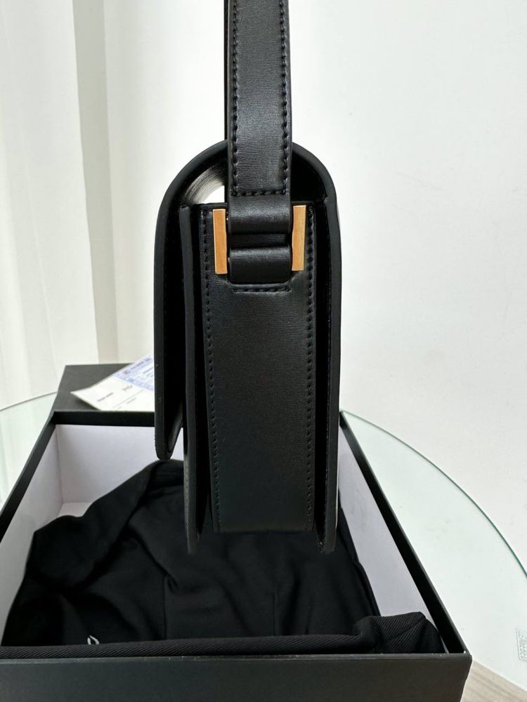 Жіноча чорна сумка Ysl Solferino small 19 см/та medium 22 см