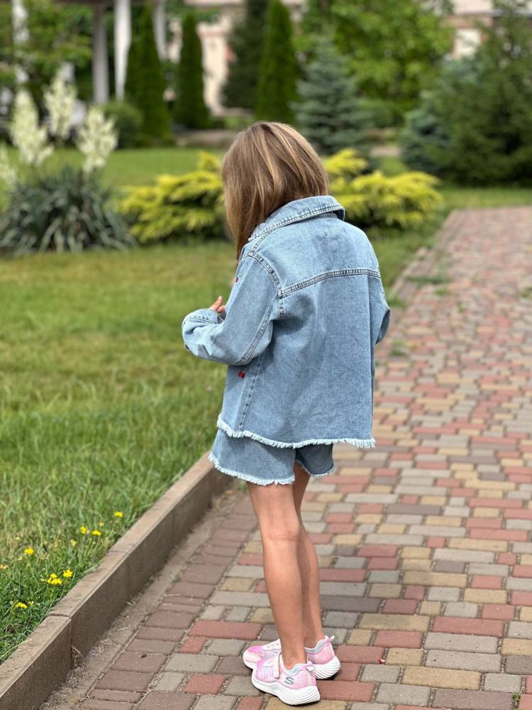 Костюм джинсовий джинсові шлорти джинсова рубашка  Zara   H&M 110/116