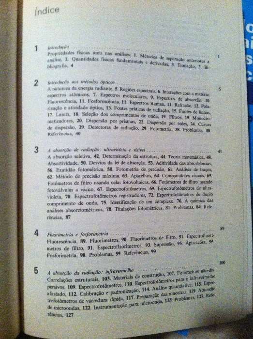 Livros: métodos instrumentais de análise química - vol. i e ii galen