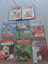 Filmes e jogos infantis em dvd