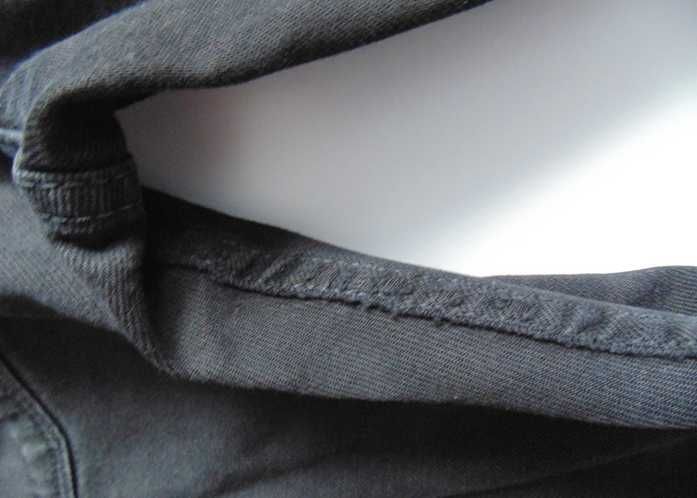MUSTANG czarne spodnie jeansowe 30/32, pas 78 cm