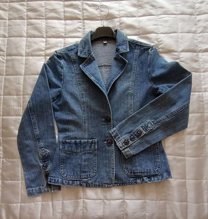 Żakiet, marynarka, kurtka jeans, S/M