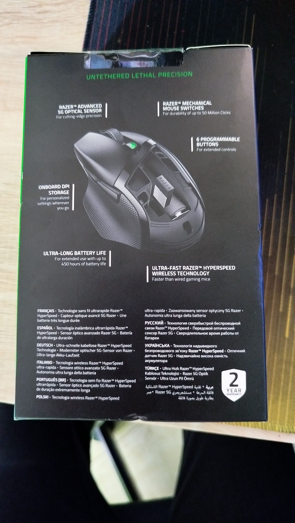 rato razer basilisk X hyperspeed NOVO e SELADO
