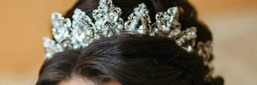 Весільна корона/діадема/сережки