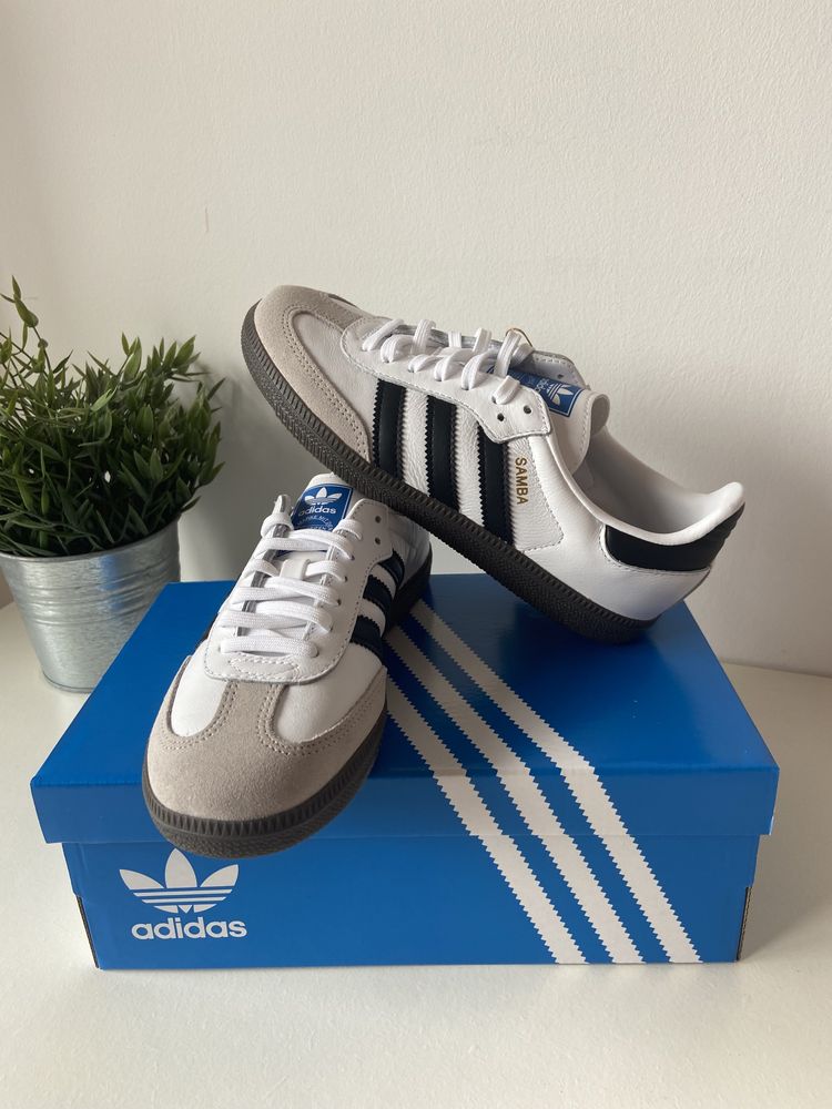 Adidas Samba OG Originals Black and White 38 2/3