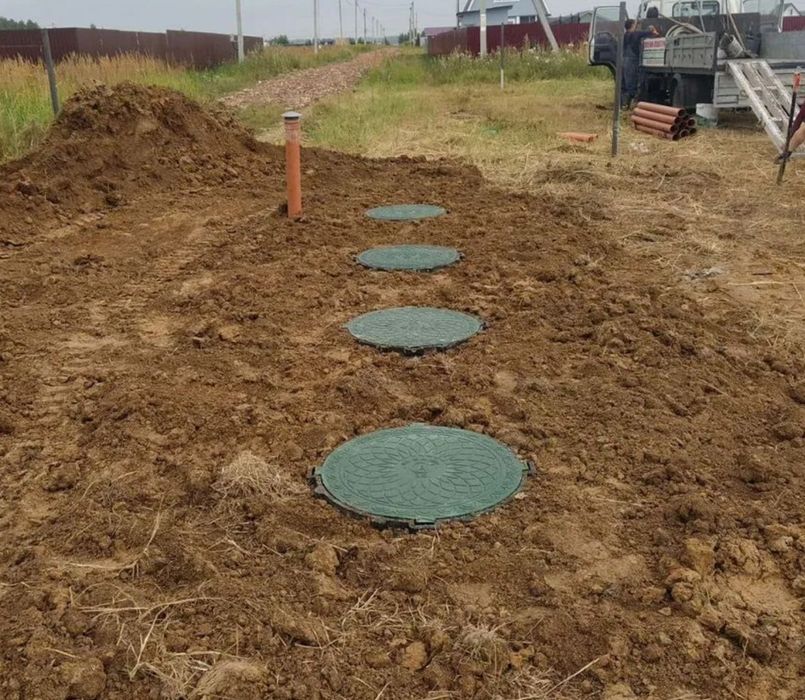 Септик із бетонних кілець, вигрібна яма, каналізація під ключ (ПКС235)