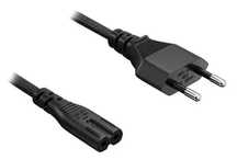 Przewód kabel zasilający ÓSEMKA czarny 1m