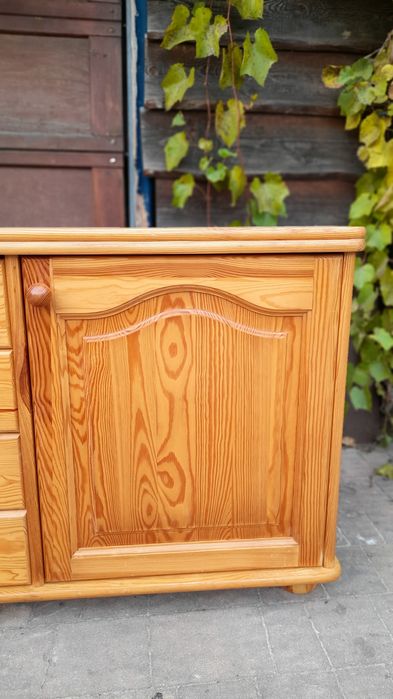 Stylowa komoda sosnowa- naturalne drewno, solidne wykonanie!