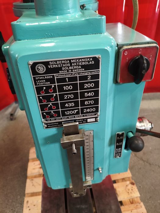 Wiertarka stołowa Solberga kolumnowa mk3 automat