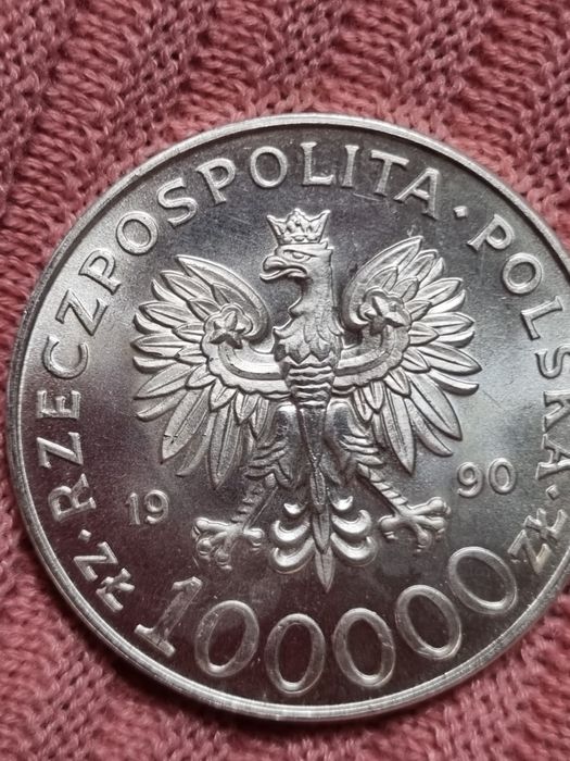 Moneta srebrna Solidarność TYLE czystego polskiego SREBRA