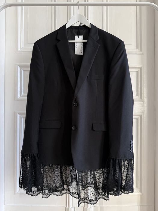 Vintage Upcycling Lace Blazer - marynarka