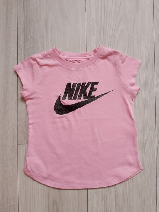 Koszula t-shirt napis Nike brokat 92