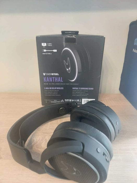 Oversteel KANTHAL  słuchawki gamingowe bezprzewodowe 2.4 GHz, RGB, 7.1