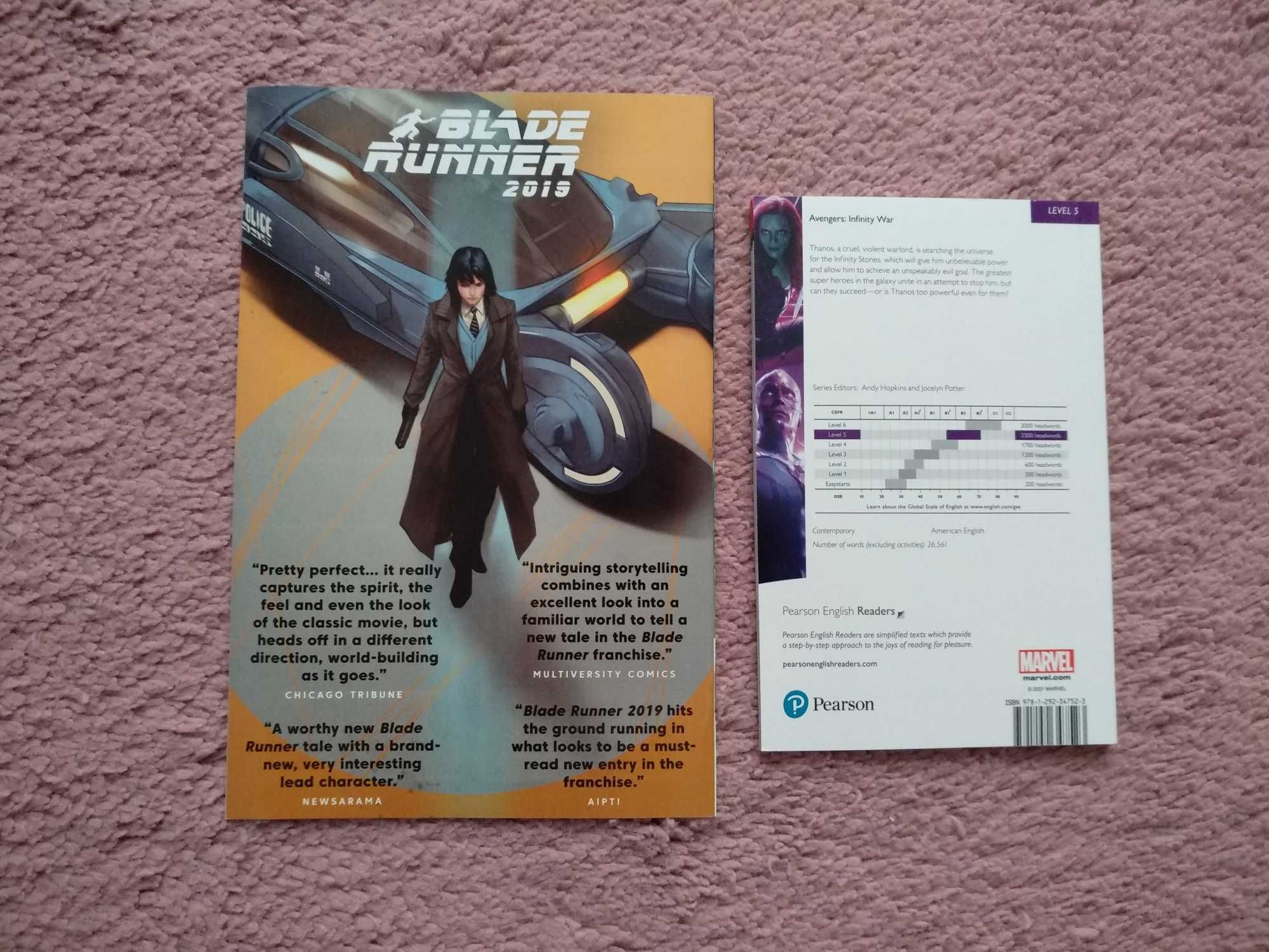 Blade Runner 2019 komiks Avengers Infinity War książka po angielsku