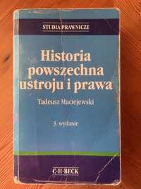 Podręcznik Historia Powszechna ustroju i prawa Wydanie 3 T Maciejewski