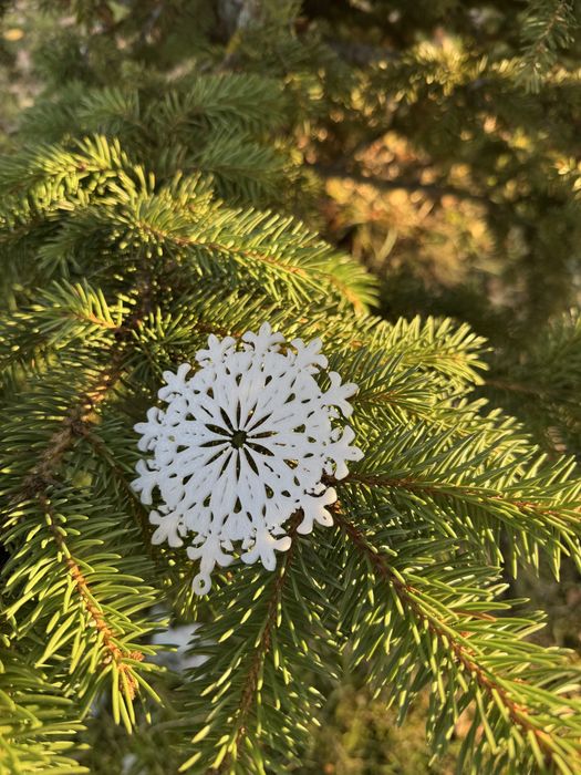 Іграшки на ялинку. Сніжинки. Ціна за 10