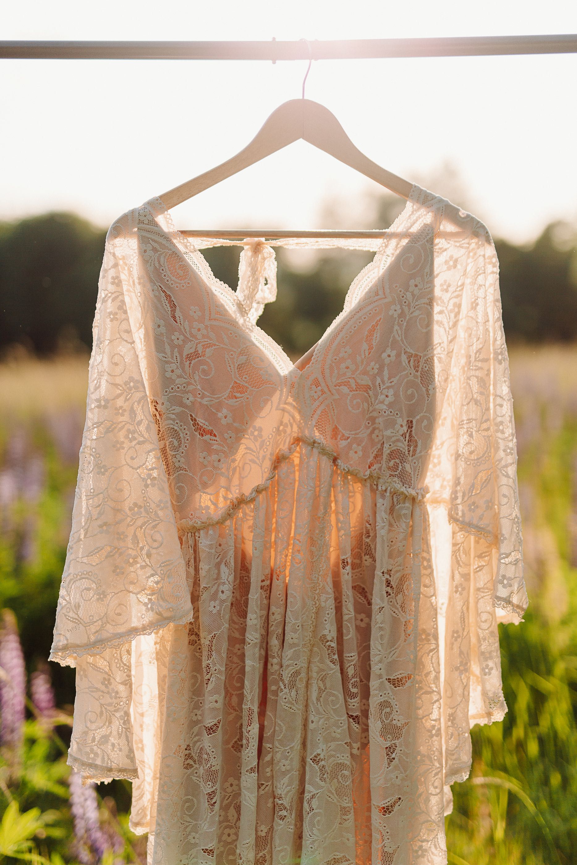 Sukienka ciążowa na sesję BOHO