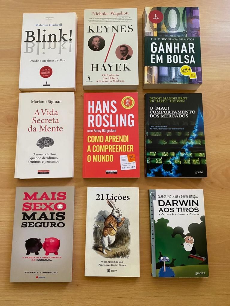 Livros de vários tipos