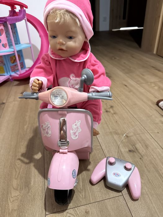 Skuter baby born z lalka zdalnie sterowany