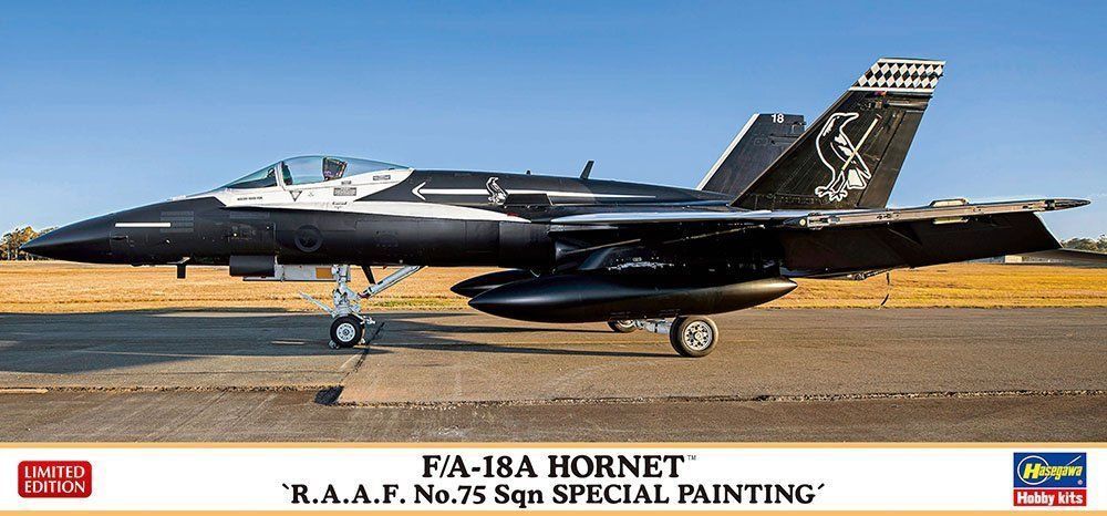Hasegawa 02411 F/A-18A Hornet R.A.A.F. No.75 Sqn Special Painting 1/72