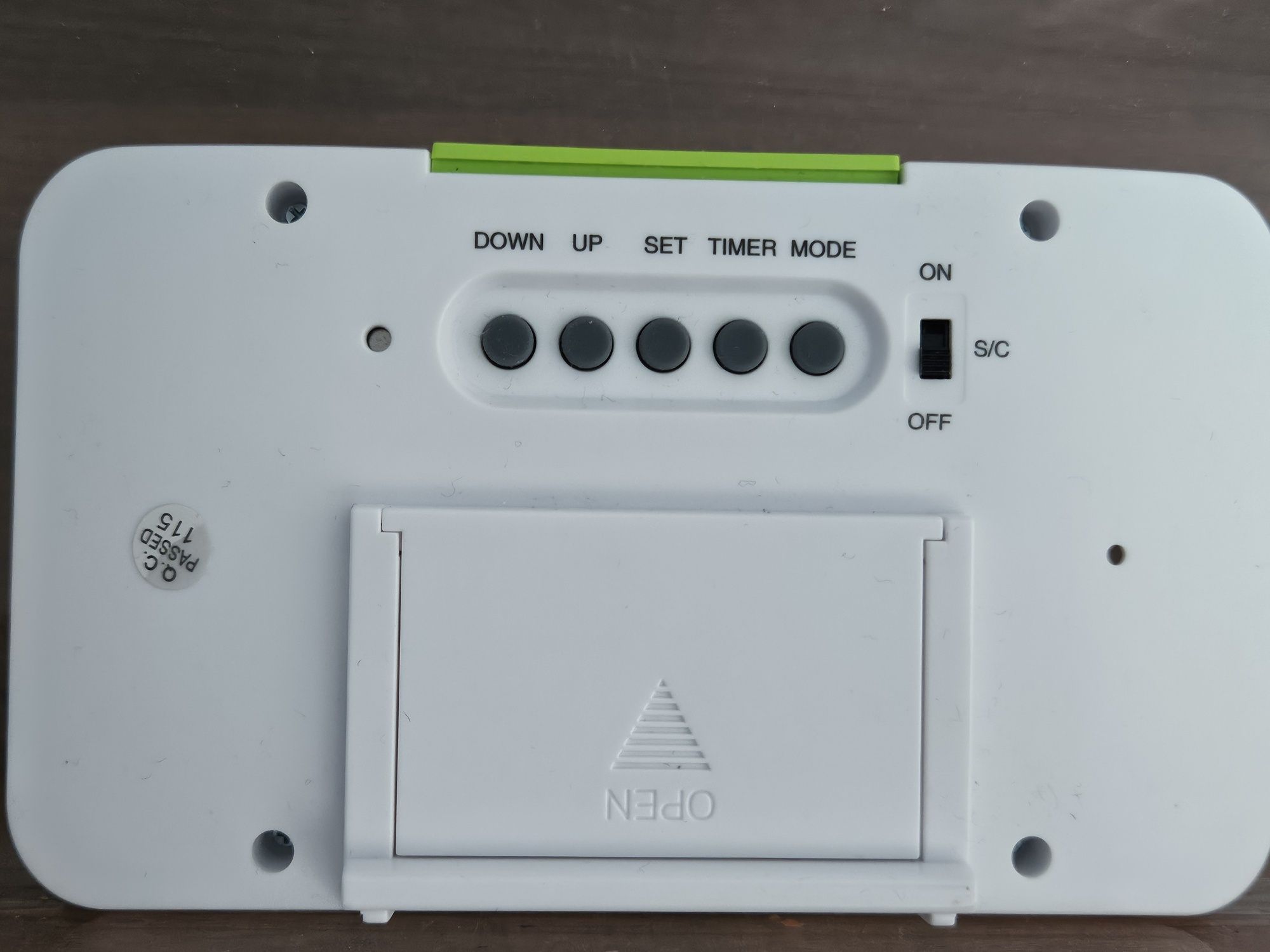 Cyfrowy Budzik Zegar elektroniczny Zielony LED