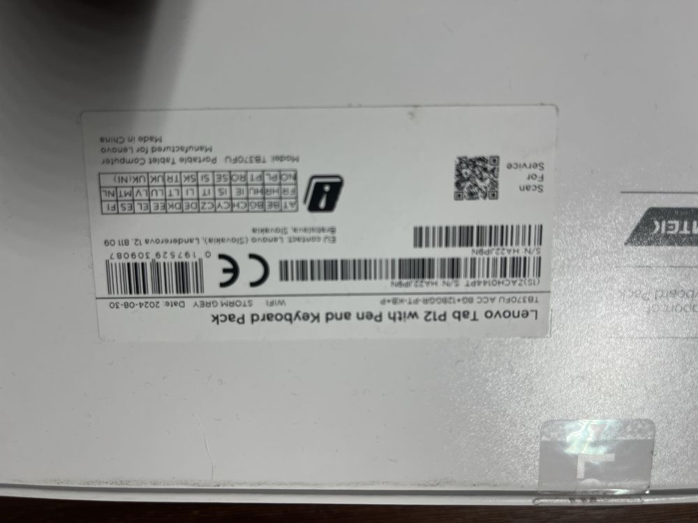 Tablet Lenovo P12 com pen e teclado