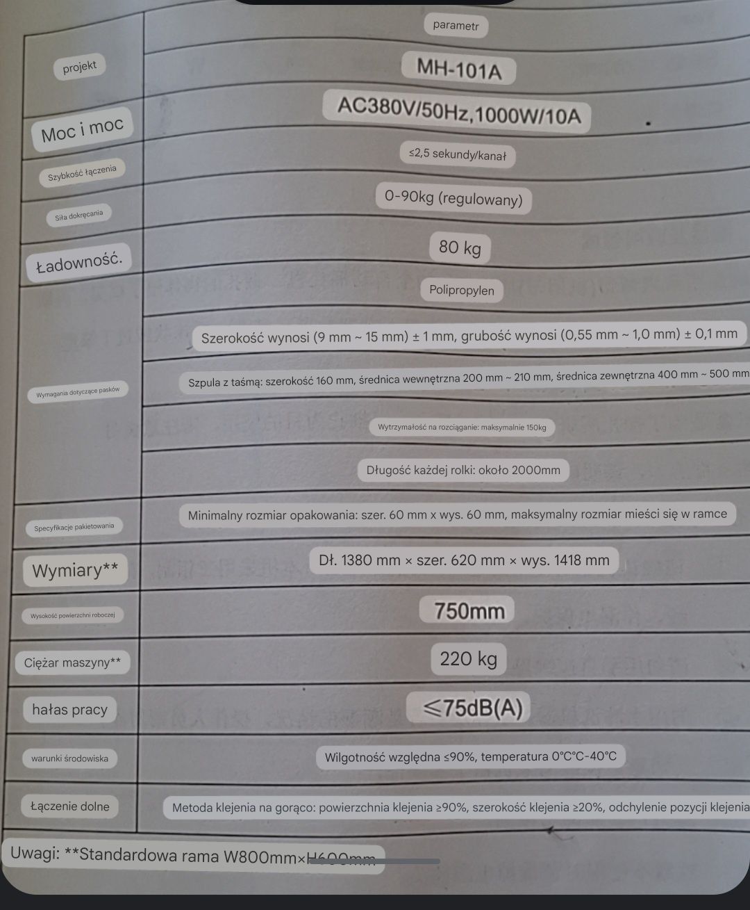 Bandownica / wiązarka / paskarka automatyczna