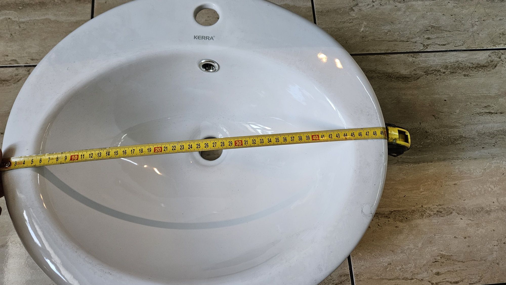 Umywalka wpuszczana ceramiczna Kerra nowa