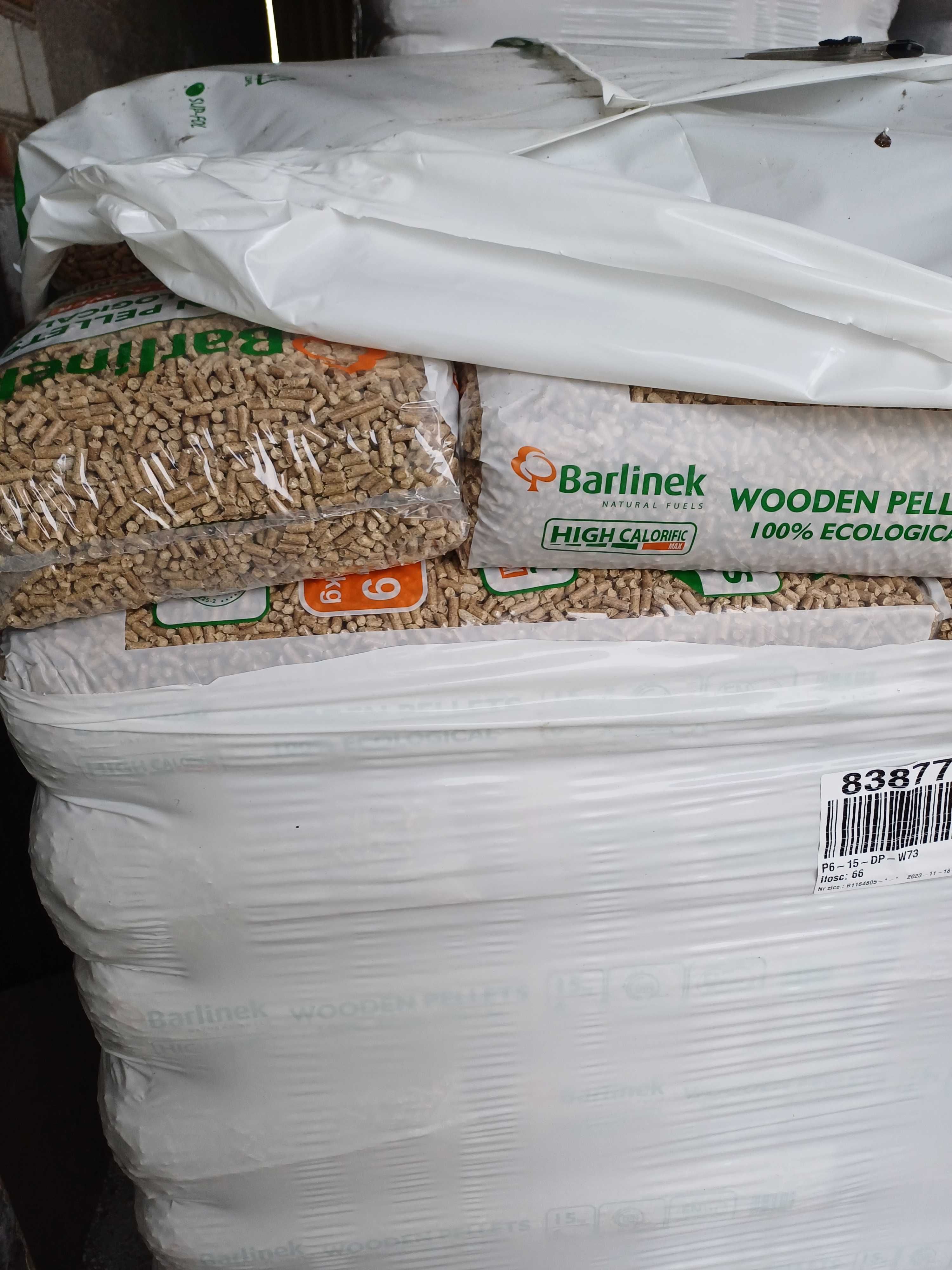 Pellet BARLINEK A1 EN PLUS DIN Plus pelet Transport GRATIS