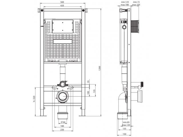 Инсталляция KOLLER POOL Alcora ST 1200 3в1! АКЦИЯ! СКЛАД grohe geberit