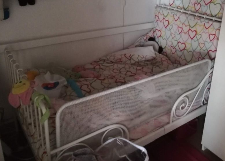 Cama ferro branca extensível