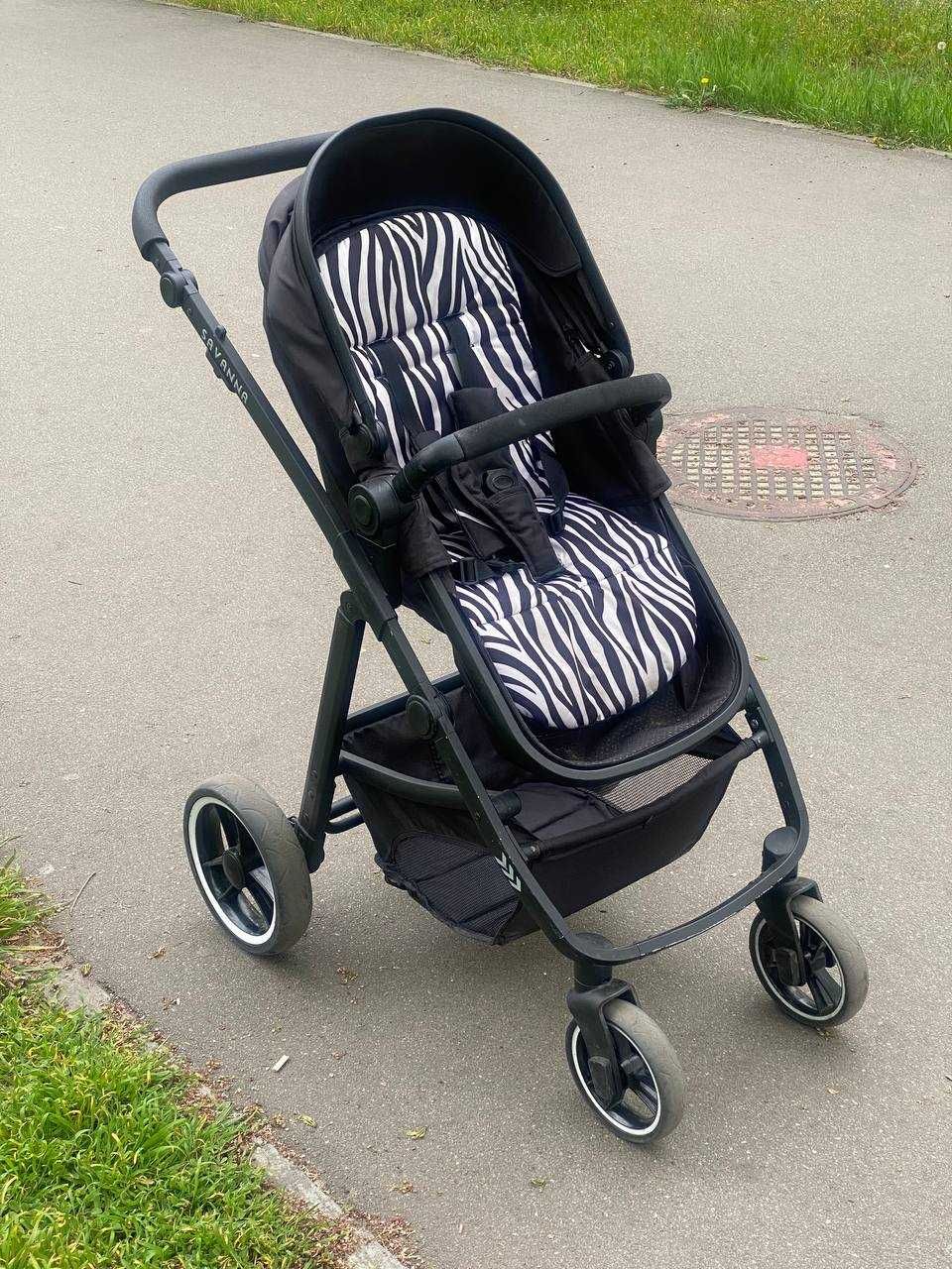 Детская коляска + автокресло Red Kite Push Me Savanna - Zebra