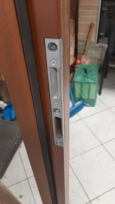 Drewniane drzwi zewnętrzne Art-Tom 90L lewe złoty dąb