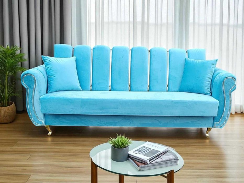 Kanapa Wersalka Sofa rozkładana Funkcja spania pojemnik ozdoby